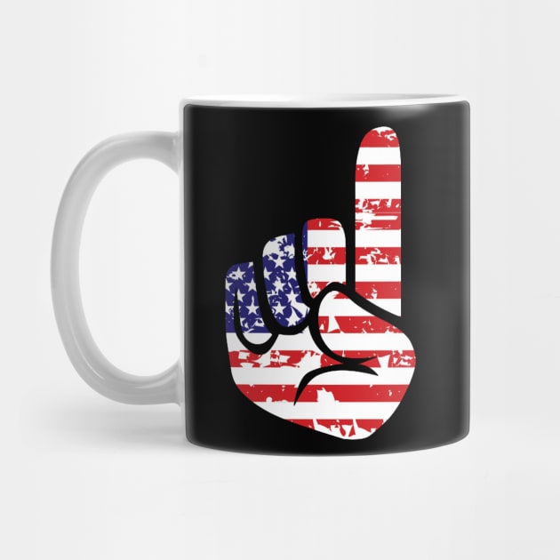 USA American Flag ASL Sign Language 4th Of July Shirt Gifts by Kaileymahoney